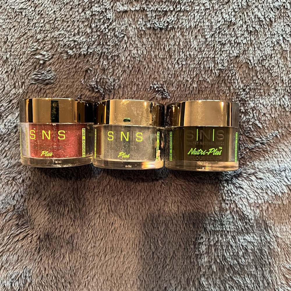 Lots of three SNS, dipping powder polishes